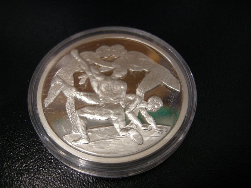 (afbeelding voor) 10 Euro Griekenland 2004 Worstelen Proof in capsule